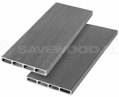 Грядочная доска ДПК 3D Savewood SW Rubus (R) пепельный