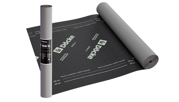 Супердиффузионная мембрана Docke, АT 150 EL трёхслойная, (универсальная с клеевой полосой) купить в Ирбите