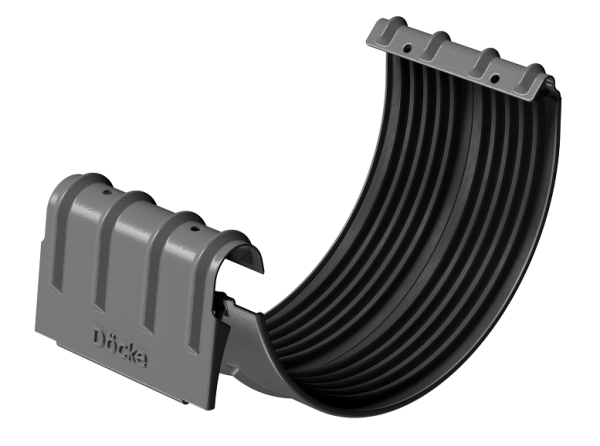 Соединитель желобов D125 Döcke STAL PREMIUM Графит, (RAL 7024) купить в Ирбите