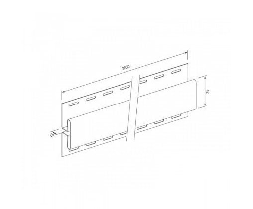 H-профиль для винилового сайдинга VOX STANDART купить в Ирбите