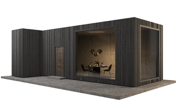 Фасадная панель GRINDERDECO, ДПК,двухсторонняя Серый базальт купить в Ирбите