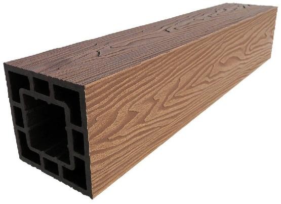 Столб опорный ДПК 3D GardenParkett фактура дерева Светло-коричневый купить в Ирбите