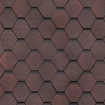 Гибкая черепица Shinglas, серия Классик, коллекция Кадриль – Гранат купить в Ирбите