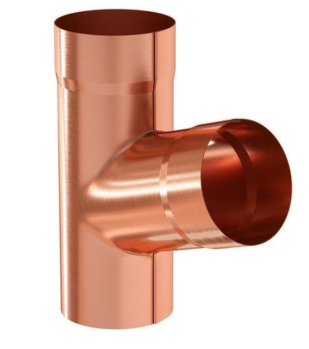 Водосток Aquasistem, система 150/100 - Тройник трубы медный купить в Ирбите