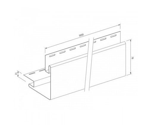 Внешний угол для винилового сайдинга VOX STANDART купить в Ирбите
