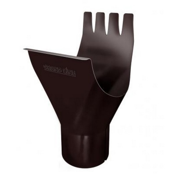 Водосток Grand Line 125x90 – Воронка желоба RAL 8017 купить в Ирбите