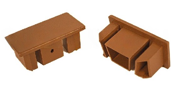 Заглушка для перил торцевая из алюминия GardenParkett Орех купить в Ирбите