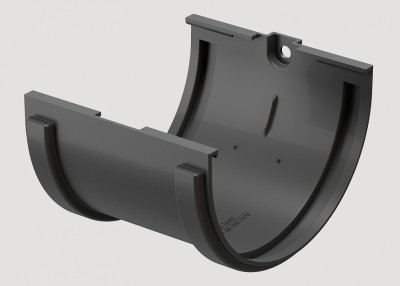 Соединитель желобов ПВХ Docke STANDART серый