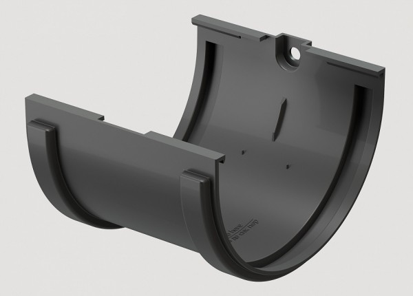 Соединитель желобов ПВХ Docke STANDART серый купить в Ирбите