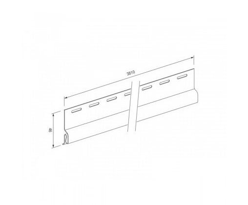 Стартовый профиль для винилового сайдинга VOX STANDART купить в Ирбите