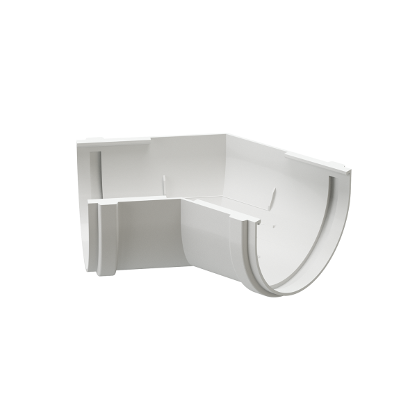 Угол желоба универсал 135˚ Docke Premium ПВХ - Пломбир купить в Ирбите