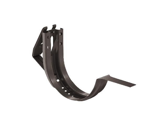 Водосток Aquasistem, система 125x90 - Крюк крепления желоба короткий регулируемый RR 32 Тёмно-Коричневый купить в Ирбите