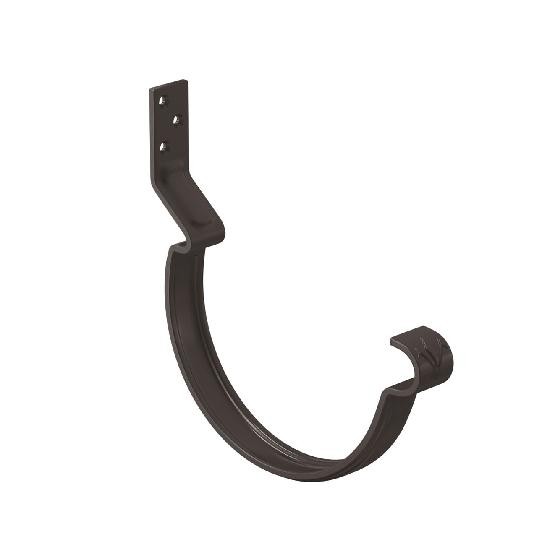 Водосток Aquasistem, система 125x90 - Крюк крепления желоба короткий RR 32 Тёмно Коричневый купить в Ирбите