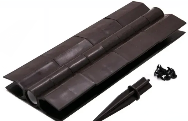 Угловой элемент поворотный, пластиковый от 60° до 300° для доски 300х30 мм из ДПК коричневый Holzhof купить в Ирбите