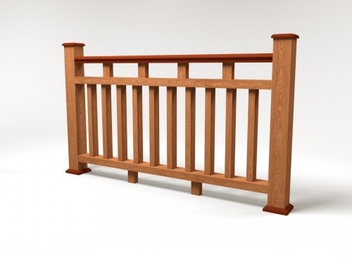 Ограждение из ДПК FG8 терракот купить в Ирбите