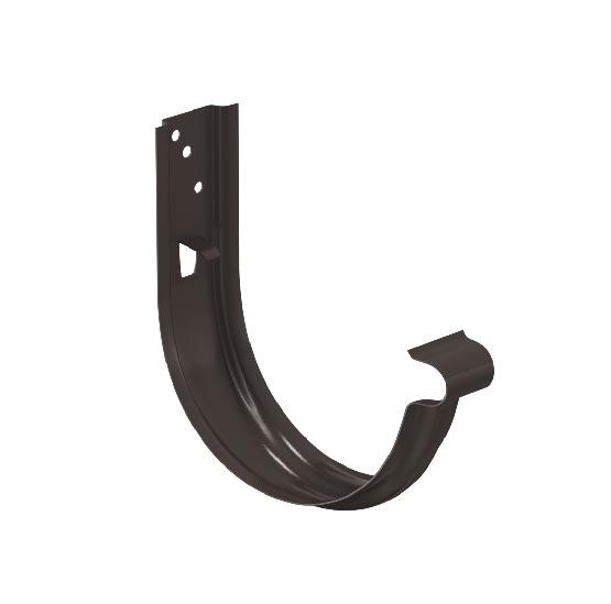 Водосток Aquasistem, система 125x90 - Крюк крепления желоба универсальный RR 32 Тёмно-Коричневый купить в Ирбите