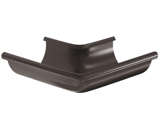 Водосток Aquasistem, система 150/100 -  Угол желоба, наружный 90° RR 32 Тёмно Коричневый купить в Ирбите